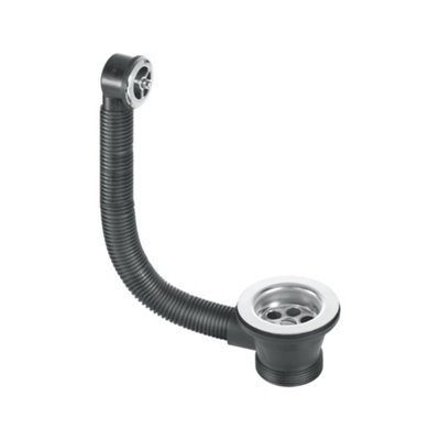 Mcalpine 1.5" Combined Sink Waste And Overflow - 70Mm Flange Fsw2pc-70