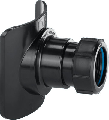 Mcalpine Bossconn82z-Bl Mechanical Soil Pipe Boss Connector For 57Mm Hole Saw Size Black