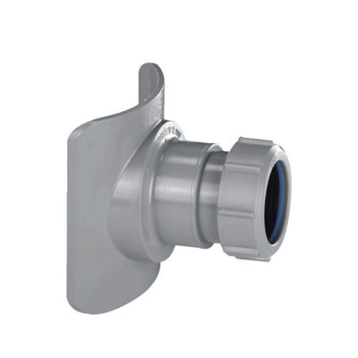 Mcalpine Bossconn82z-Bl Mechanical Soil Pipe Boss Connector For 57Mm Hole Saw Size Black