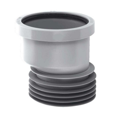 Mcalpine 110mm Low Level Offset Drain Connector With 'o' Seal Socket Grey from B&Q