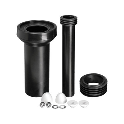 B&Q -  Fpkit-3 Wc Frame Connector Kit Comprising Wc Connector With 90mm Plain End110mm Outlet SealFlush Pipe