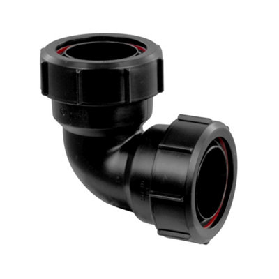 Mcalpine Multifit 90 Degree Bend 1.50" Mt4-Bl Black