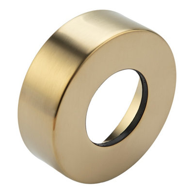 McAlpine Brushed Brass Wallflange for 42mm OD Pipe - WALLFLANGE-BB42 - Image 5