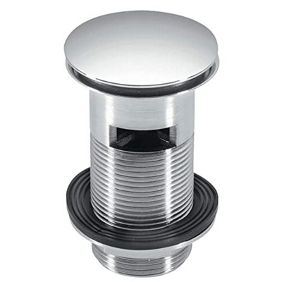 Mcalpine Chrome Plated Slotted Clicker Basin Waste With Mushroom Top 1.25''    Cw60-Cb from B&Q