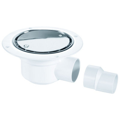 Mcalpine Polished Stainless Steel Shower Gully 50mm X 100mm Tsg50Ss from B&Q