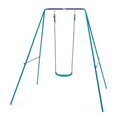 Plum Outdoor Steel & Teal Swing Purple