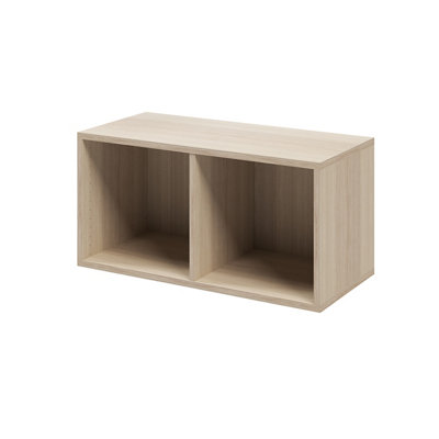 B&Q -  Atomia Matt Oak Effect Modular Furniture Cabinet(H)375mm (W)750mm (D)350mm