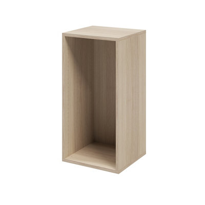 B&Q -  Atomia Matt Oak Effect Modular Furniture Cabinet(H)750mm (W)375mm (D)350mm