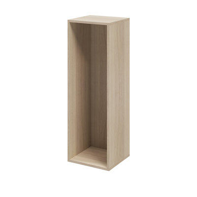 B&Q -  Atomia Matt Oak Effect Modular Furniture Cabinet(H)1125mm (W)375mm (D)350mm