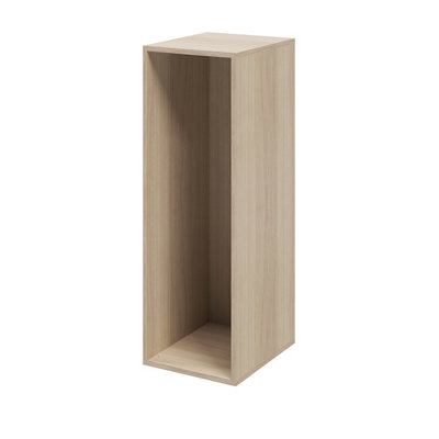 B&Q -  Atomia Matt Oak Effect Modular Furniture Cabinet(H)1125mm (W)375mm (D)450mm