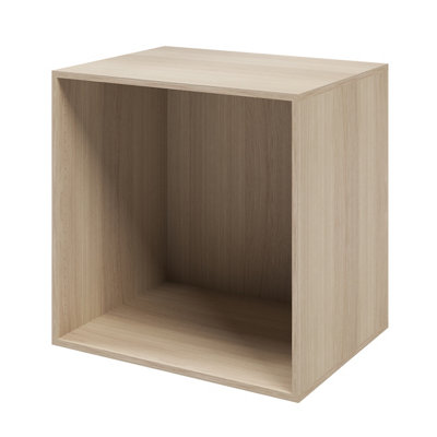 B&Q -  Atomia Matt Oak Effect Modular Furniture Cabinet(H)750mm (W)750mm (D)580mm