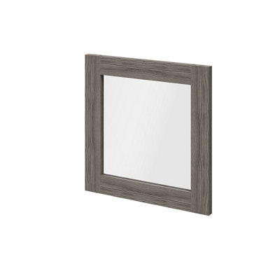 B&Q -  Atomia Mirrored Grey Oak Effect Transparent Modular Furniture Door(H) 372mm (W) 372mm