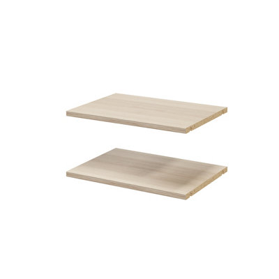 B&Q -  Atomia Matt Beige Oak Effect Shelf(L)464mm (D)332mm