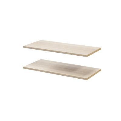B&Q -  Atomia Matt Beige Oak Effect Shelf(L)714mm (D)332mm