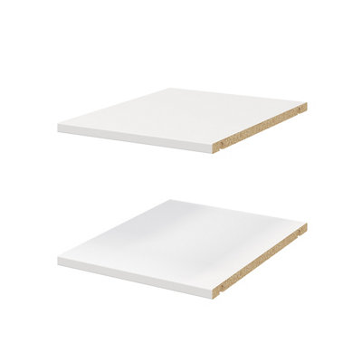 B&Q -  Atomia Matt White Shelf(L)339mm (D)432mm