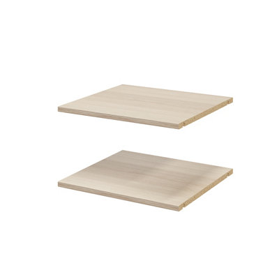 B&Q -  Atomia Matt Beige Oak Effect Shelf(L)464mm (D)432mm