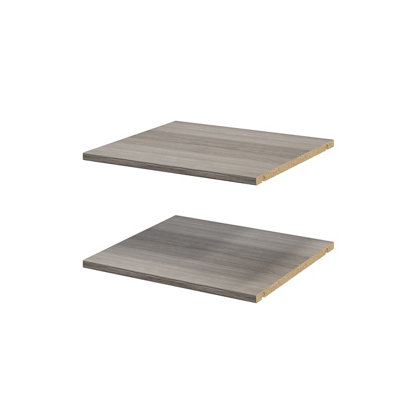 B&Q -  Atomia Matt Grey Oak Effect Shelf(L)464mm (D)432mm