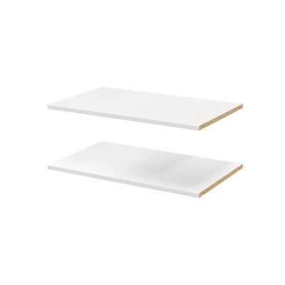 B&Q -  Atomia Matt White Shelf(L)714mm (D)432mm
