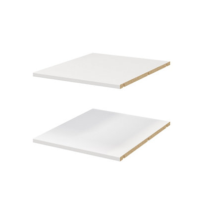 B&Q -  Atomia Matt White Shelf(L)464mm (D)562mm