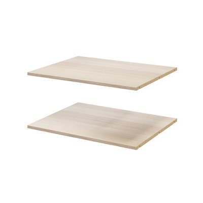 B&Q -  Atomia Matt Beige Oak Effect Shelf(L)714mm (D)562mm