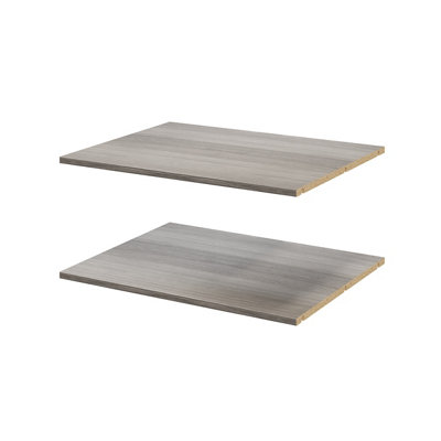 B&Q -  Atomia Matt Grey Oak Effect Shelf(L)714mm (D)562mm