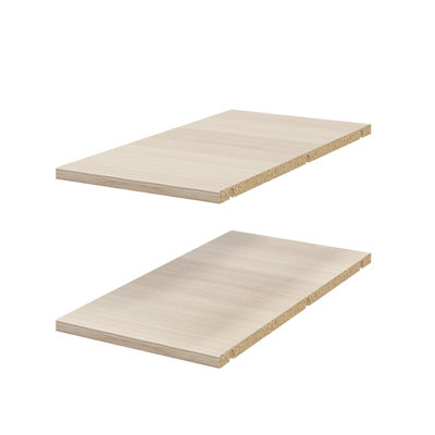 B&Q -  Atomia Matt Oak Effect Corner Shelf(L)292mm (D)562mm