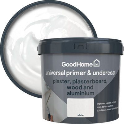 GoodHome White Multi-Surface Primer & Undercoat5L from B&Q