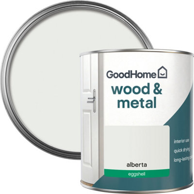 GoodHome Alberta Eggshell Metal & Wood Paint750Ml from B&Q