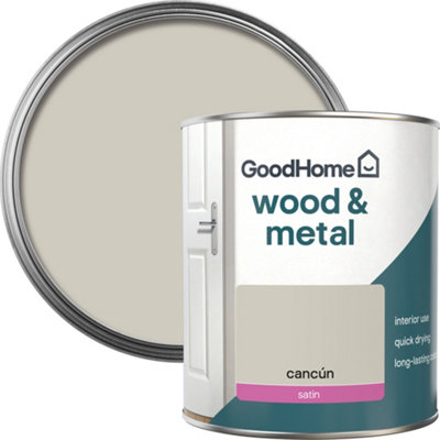 GoodHome Cancún Satin Metal & Wood Paint750Ml from B&Q
