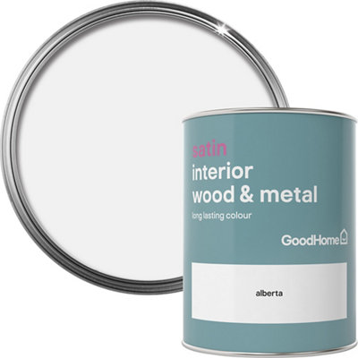 GoodHome Alberta Satin Metal & Wood Paint750Ml from B&Q