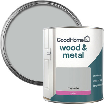 GoodHome Melville Satin Metal & Wood Paint750Ml from B&Q