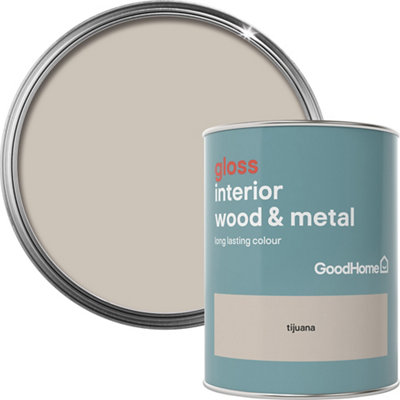 GoodHome Tijuana Gloss Metal & Wood Paint750Ml from B&Q