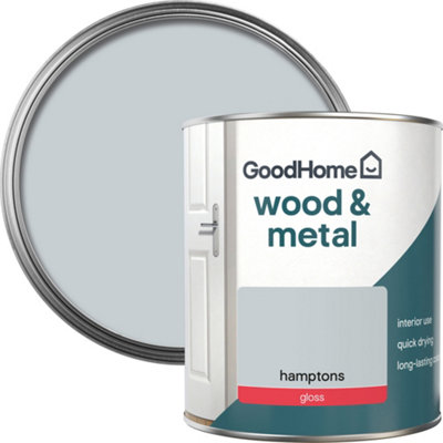 GoodHome Hamptons Gloss Metal & Wood Paint750Ml from B&Q
