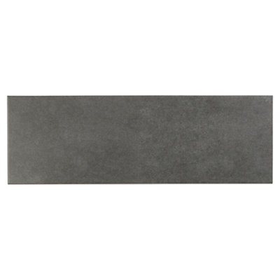 GoodHome Konkrete Anthracite Matt Concrete Effect Ceramic Indoor Wall Tile Sample from B&Q