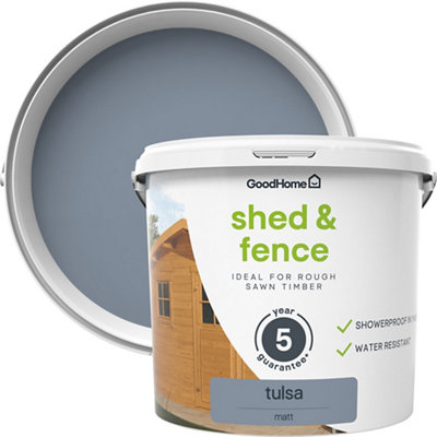 GoodHome Tulsa Matt Fence & Shed Stain5L from B&Q