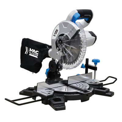 Mac Allister 1500W 220-240V 210mm Corded Compound Mitre Saw mmis210C-B from B&Q