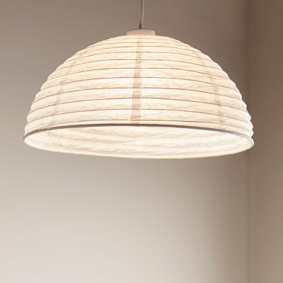 GoodHome Anbus White Pendant Semi-Circle Light Shade (D)38Cm from B&Q
