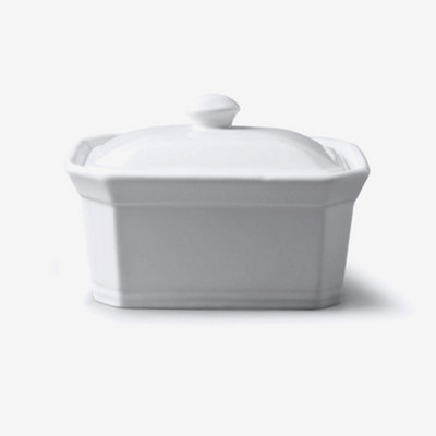 W.M Bartleet & Sons Wm Bartleet & Sons Porcelain Terrine Butter Dish With Lid15Cm from B&Q