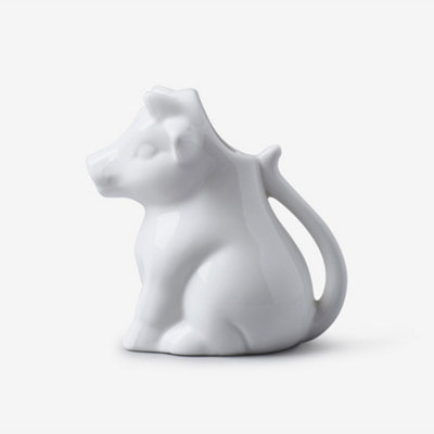 Wm Bartleet & Sons Unisex White Porcelain Cow Milk Creamer Jug 175Ml In - Image 3