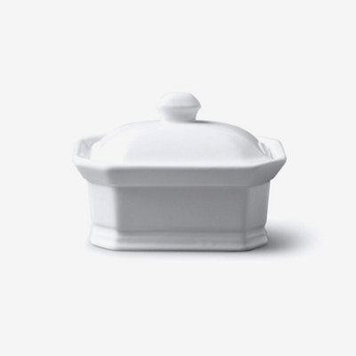 W.M Bartleet & Sons Wm Bartleet & Sons Porcelain Terrine Butter Dish With Lid11Cm from B&Q