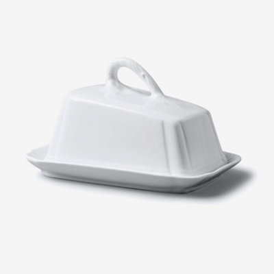 W.M Bartleet & Sons Wm Bartleet & Sons Porcelain Cheese And Butter Serving Dish With Lid from B&Q