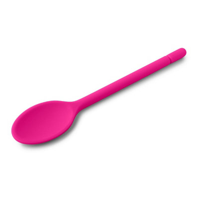 Zeal Traditional Silicone Cooking Spoon25CmPink from B&Q