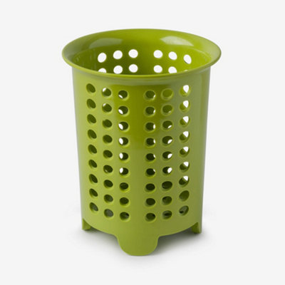 Zeal Melamine Cutlery Drainer Utensil PotLime from B&Q