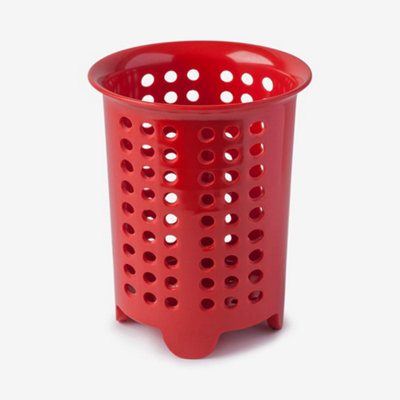 Zeal Melamine Cutlery Drainer Utensil PotRed from B&Q