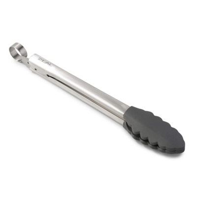 Zeal Silicone Cooking Tongs25CmDark Grey from B&Q