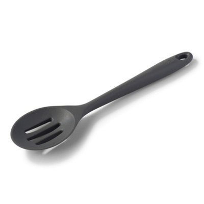 Zeal Silicone Slotted Spoon 28CmDark Grey from B&Q