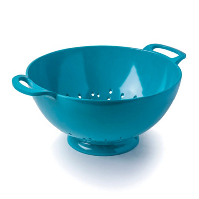 Zeal Premium Melamine ColanderLarge 24CmAqua from B&Q