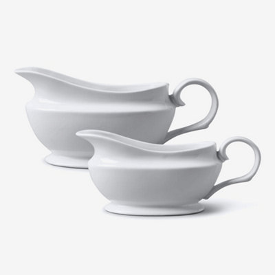 W.M Bartleet & Sons Wm Bartleet & Sons Porcelain Gravy & Sauce BoatsSet Of 2 from B&Q