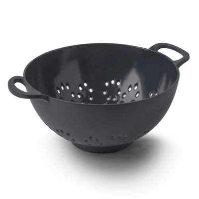 Zeal Unisex Dark Grey Melamine Colander Small 15Cm In - Image 3
