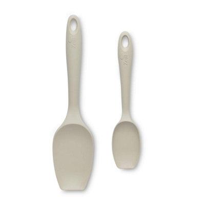 Zeal Silicone Spatula Spoon SetCream from B&Q